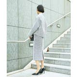 [セットアップ対応]ファンシーツイードタイトスカート | MICHEL KLEIN | 詳細画像6 