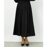 ブラック | [セットアップ対応/コージーボトム]ギャザースカート | MICHEL KLEIN
