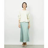 [コージーボトム]ヴィンテージサテンスカート | MICHEL KLEIN | 詳細画像3 