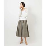 [セットアップ対応/コージーボトム]ライトギャザースカート | MICHEL KLEIN | 詳細画像19 