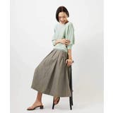 [セットアップ対応/コージーボトム]ライトギャザースカート | MICHEL KLEIN | 詳細画像4 