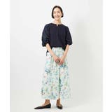 フラワープリントセミマーメイドスカート | MICHEL KLEIN | 詳細画像24 