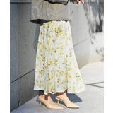 フラワープリントセミマーメイドスカート | MICHEL KLEIN | 詳細画像3 