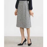 [セットアップ対応]ファンシーツイードセミタイトスカート | MICHEL KLEIN | 詳細画像22 