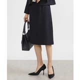 ネイビー(57) | [セットアップ対応]ファンシーツイードセミタイトスカート | MICHEL KLEIN