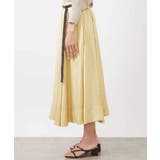 レザーライクサテンフレアスカート | MICHEL KLEIN | 詳細画像16 