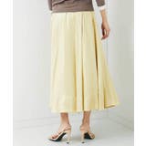 レザーライクサテンフレアスカート | MICHEL KLEIN | 詳細画像3 