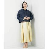 レザーライクサテンフレアスカート | MICHEL KLEIN | 詳細画像9 