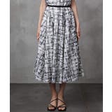 [セットアップ対応]かすれチェック柄ギャザースカート | MICHEL KLEIN | 詳細画像12 