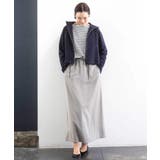 [リラックスボトム]ダルサテン Iラインスカート | MICHEL KLEIN | 詳細画像11 