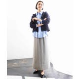 [リラックスボトム]ダルサテン Iラインスカート | MICHEL KLEIN | 詳細画像12 