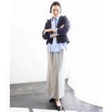 [リラックスボトム]ダルサテン Iラインスカート | MICHEL KLEIN | 詳細画像13 