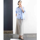 [リラックスボトム]ダルサテン Iラインスカート | MICHEL KLEIN | 詳細画像17 