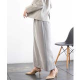 [リラックスボトム]ダルサテン Iラインスカート | MICHEL KLEIN | 詳細画像2 