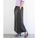 [リラックスボトム]ダルサテン Iラインスカート | MICHEL KLEIN | 詳細画像21 