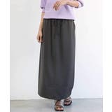 [リラックスボトム]ダルサテン Iラインスカート | MICHEL KLEIN | 詳細画像22 