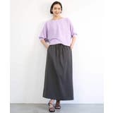 [リラックスボトム]ダルサテン Iラインスカート | MICHEL KLEIN | 詳細画像23 