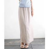 [リラックスボトム]ダルサテン Iラインスカート | MICHEL KLEIN | 詳細画像27 