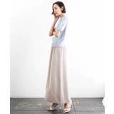 [リラックスボトム]ダルサテン Iラインスカート | MICHEL KLEIN | 詳細画像28 