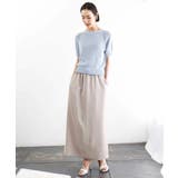 [リラックスボトム]ダルサテン Iラインスカート | MICHEL KLEIN | 詳細画像29 