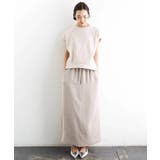 [リラックスボトム]ダルサテン Iラインスカート | MICHEL KLEIN | 詳細画像36 