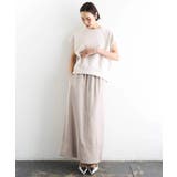 [リラックスボトム]ダルサテン Iラインスカート | MICHEL KLEIN | 詳細画像37 