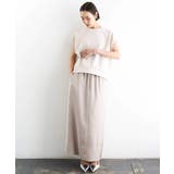 [リラックスボトム]ダルサテン Iラインスカート | MICHEL KLEIN | 詳細画像38 