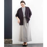 [リラックスボトム]ダルサテン Iラインスカート | MICHEL KLEIN | 詳細画像6 