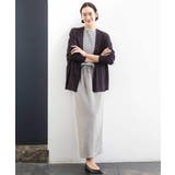 [リラックスボトム]ダルサテン Iラインスカート | MICHEL KLEIN | 詳細画像8 