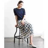 [セットアップ対応]チェック柄タックフレアスカート | MICHEL KLEIN | 詳細画像13 