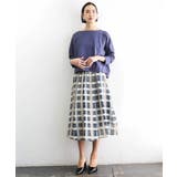 [セットアップ対応]チェック柄タックフレアスカート | MICHEL KLEIN | 詳細画像17 