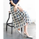 [セットアップ対応]チェック柄タックフレアスカート | MICHEL KLEIN | 詳細画像19 