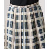 [セットアップ対応]チェック柄タックフレアスカート | MICHEL KLEIN | 詳細画像25 