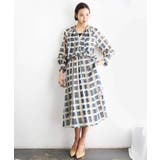 [セットアップ対応]チェック柄タックフレアスカート | MICHEL KLEIN | 詳細画像5 