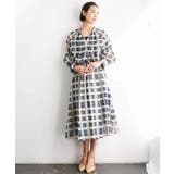 [セットアップ対応]チェック柄タックフレアスカート | MICHEL KLEIN | 詳細画像6 