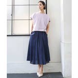 [セットアップ対応]ライトワッフルタックフレアスカート | MICHEL KLEIN | 詳細画像5 