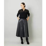 フェイクレザーフレアスカート | MICHEL KLEIN | 詳細画像9 