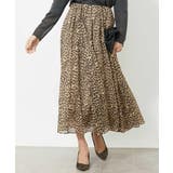 レオパードプリントタックフレアースカート(オリジナルプリント) | MICHEL KLEIN | 詳細画像12 