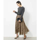 レオパードプリントタックフレアースカート(オリジナルプリント) | MICHEL KLEIN | 詳細画像14 