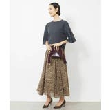 レオパードプリントタックフレアースカート(オリジナルプリント) | MICHEL KLEIN | 詳細画像17 