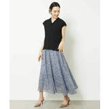 レオパードプリントタックフレアースカート(オリジナルプリント) | MICHEL KLEIN | 詳細画像5 