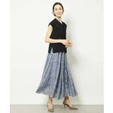 レオパードプリントタックフレアースカート(オリジナルプリント) | MICHEL KLEIN | 詳細画像6 