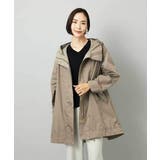 ベージュ | キルトライナー付きフードコート | MICHEL KLEIN