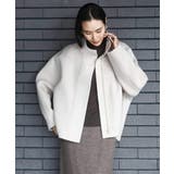 ベージュ | スタンドカラーショートコート | MICHEL KLEIN