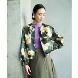 [セットアップ対応]モダンフラワープリントブルゾン | MICHEL KLEIN | 詳細画像1 