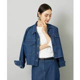 [セットアップ対応]デニムダブルポケットブルゾン | MICHEL KLEIN | 詳細画像2 