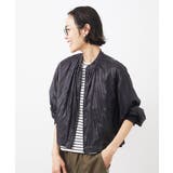 ［セットアップ対応］クラッシュレザーライクノーカラーブルゾン | MICHEL KLEIN | 詳細画像14 