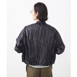 ［セットアップ対応］クラッシュレザーライクノーカラーブルゾン | MICHEL KLEIN | 詳細画像16 