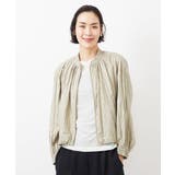 ［セットアップ対応］クラッシュレザーライクノーカラーブルゾン | MICHEL KLEIN | 詳細画像2 