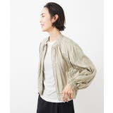 ［セットアップ対応］クラッシュレザーライクノーカラーブルゾン | MICHEL KLEIN | 詳細画像3 